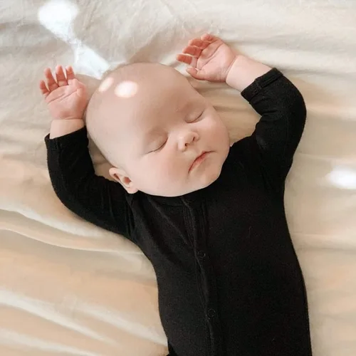 Vista 5 de KYTE BABY Mameluco suave unisex con cierre a presión, 97% rayón hecho de bambú, 3% elastano