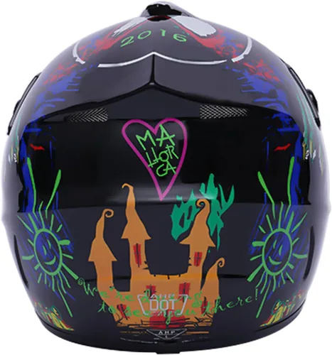 Vista 3 de Cascos universales para motocicleta, casco combinado con guantes, gafas DOT para adultos/niños, motocross, todoterreno, carreras, ATV, motocross, 1#