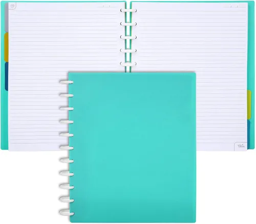 Vista 56 de Talia - Cuadernos de notas con tapas, planificador, personalizables, (Rosa de los 90, Junior (5.5 pulgadas x 8.5 pulgadas))
