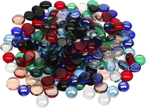 Vista 13 de Cuentas de vidrio transparente de 2 libras para jarrones, guijarros de vidrio, canicas de vidrio plano transparente para relleno de jarrones, velas