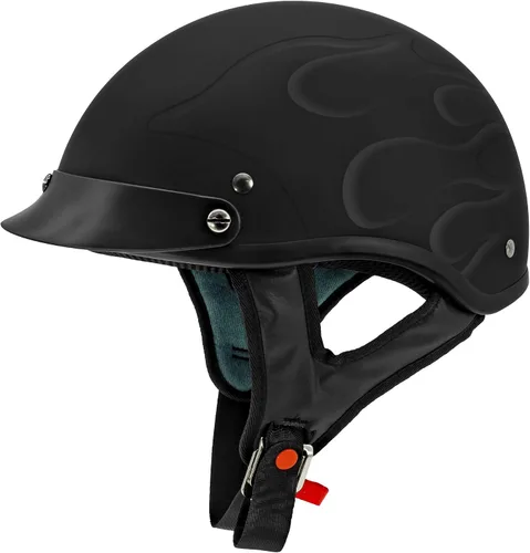 Vista 13 de VCAN Cruiser - Casco de motocicleta sólido, cobertura de media cara