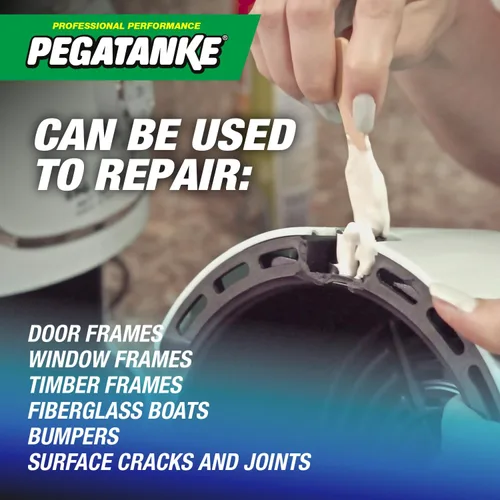Vista 2 de PEGATANKE - Resina epoxi blanca de 2 partes Adhesivo profesional de soldadura en frío Pegamento de metal líquido de alta resistencia