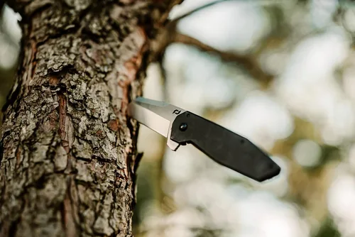 Vista 8 de Schrade Slyte Folding Knife with Ultra-Glide Technology, 2.5-3" Blade, Stainless Steel, for Outdoors, Survival, Everyday Carry