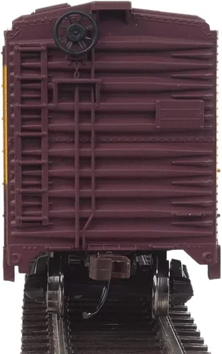 Vista 4 de WalthersTrainline Boxcar Milwaukee Road Ready to Run, rojo/amarillo