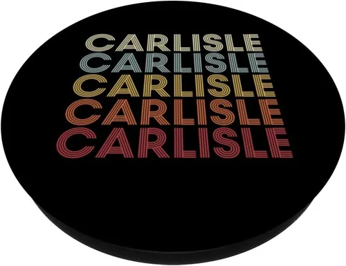 Vista 2 de Carlisle Kentucky Carlisle KY Retro Vintage Texto PopSockets PopGrip intercambiable