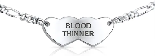 Vista 23 de Pulsera de identificación médica grabable con forma de corazón ovalada o doble en blanco, para adolescentes, para él o ella, hijo e hija, plata