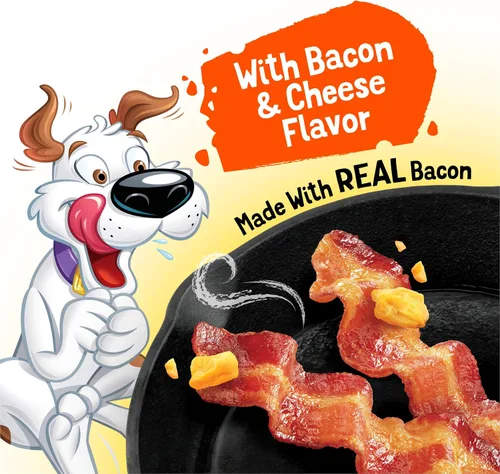 Vista 3 de Purina Beggin' Strips - Golosinas para perros, sabores de tocino y queso