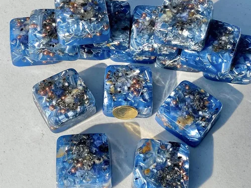 Vista 3 de 16 Mini Cube Tower Busters Azul Claro Orgone