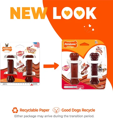 Vista 3 de Nylabone Power Chew Basted Blast - Juguetes masticables para perros