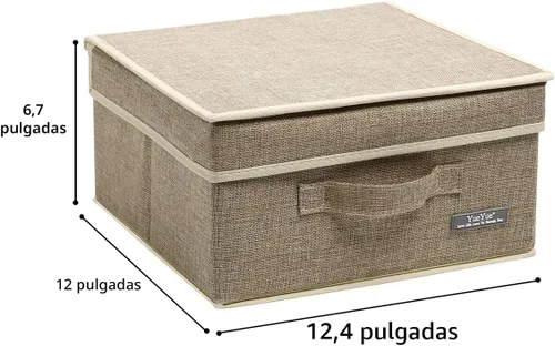 Vista 6 de YueYue - Cajas de almacenamiento de tela, Paquete de 4 piezas, paquete de 4 2