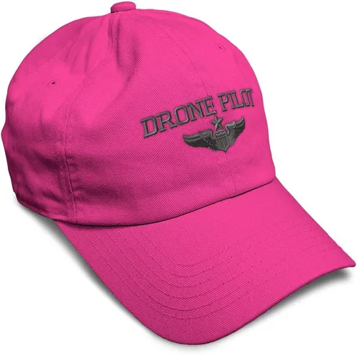 Vista 35 de Gorra de béisbol suave, dron, piloto, gris, bordado, insignias, ovnis, algodón, para papá veterano, sombreros para hombres y mujeres Aqua Design Only