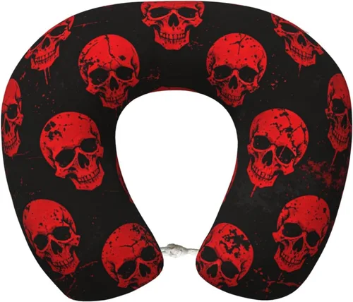Vista 9 de Ergonomic Memory Foam Neck Support Travel Airplane Pillow Pattern (1553)