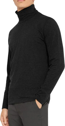 Vista 2 de Lexiart Camisetas básicas de cuello alto falso para hombre, ligeras, informales, térmicas