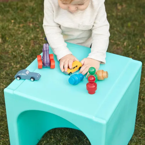 Vista 2 de ECR4Kids Tri-Me Silla de cubo 3 en 1, muebles para niños, Aqua