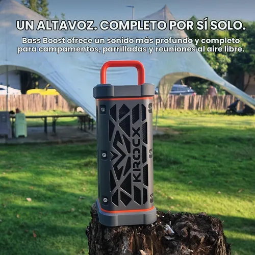 Vista 6 de TRAVOR - Altavoz Bluetooth magnético resistente para carrito de golf Gris meteorito