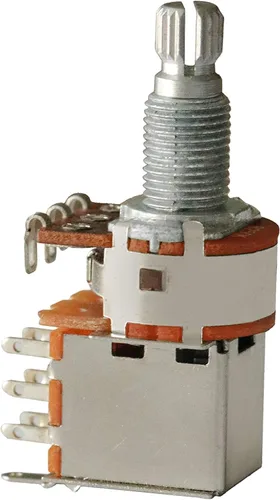 Vista 6 de Push Pull Pot DPDT - Potenciómetro de bajo de guitarra conmutada, tono de volumen, interruptor de control de eje dividido, 0.71 pulgadas