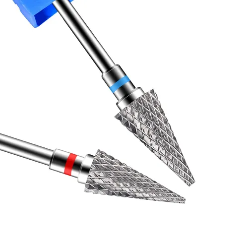 Vista 8 de Diesisa Paquete de 2 brocas para uñas, brocas para uñas acrílicas, brocas de vástago de 3/32 pulgadas para uñas, brocas eléctricas profesionales