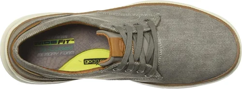 Vista 5 de Skechers de lona Moreno Oxford para hombre