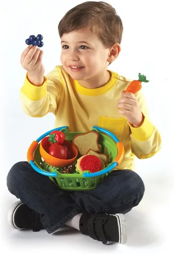 Vista 2 de Learning Resources New Sprouts Almuerzo Saludable para Niños Pequeños - 15 Piezas, Edades 18+ meses, Juguetes de Aprendizaje para Niños Pequeños