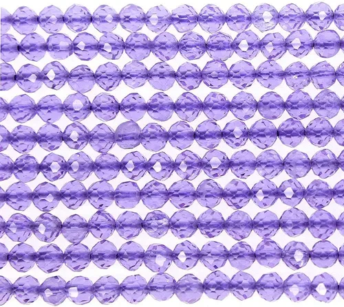 Vista 22 de MJDCB Cuentas sueltas redondas de amazonita natural facetadas de 0.118 in para hacer joyas, pulseras y collares