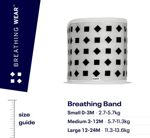 Vista 7 de Nanit Breathing Wear Band - 100% Cotton, Works with Nanit Pro Baby Monitor to Track Breathing Motion Sensor-Free