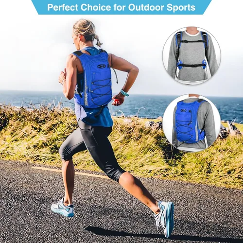 Vista 3 de NOOLA Mochila de hidratación de 3 litros, mochila de agua aislada, mochila de senderismo con vejiga de agua, mochila de agua ligera para senderismo