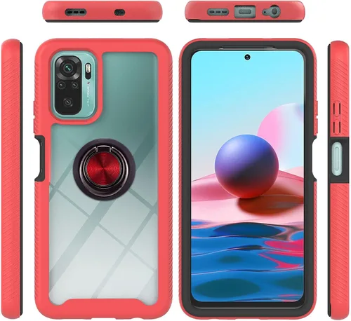 Vista 115 de Funda compatible con Xiaomi Poco X3 NFC, compatible con Xiaomi Poco X3 Pro/Poco X3 Ring Stand 3 en 1, color negro