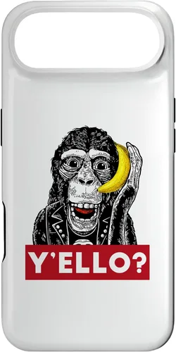 Vista 26 de Funda para iPhone 11 Pro Max Y'ello Monkey Calling Funny Supreme Print Case