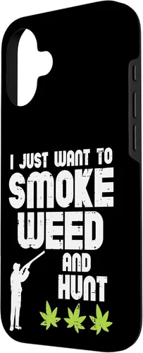 Vista 2 de iPhone 16 Smoke Weed Hunt Funny Hunting Cannabis 420 Hunter Hombres Mujeres Caso