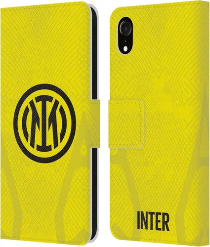 Vista 26 de Head Case Designs Officially Licensed Inter Milan Away 2025/26 Crest Kit Leather Wallet Case Compatible with Apple iPhone 11