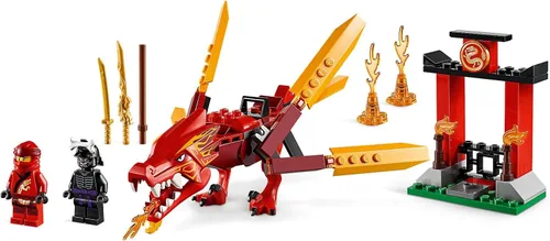 Vista 4 de LEGO NINJAGO Legacy Kai's Fire Dragon 71701 Kit de construcción de figuras de juguete de dragón (81 piezas)