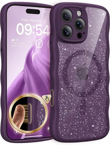 Vista 7 de TAURI Funda para iPhone 16 para mujeres y niñas, con control de cámara, [compatible con Masafe], funda Wave para iPhone 16 de 6.1 pulgadas