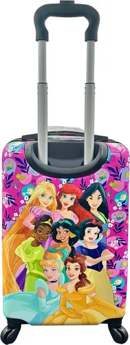 Vista 5 de Fast Forward Maleta de mano ligera con licencia para niños, de lado duro, de 20 pulgadas, Multi colorido, Princesa