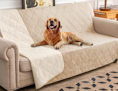 Vista 31 de Ameritex Funda impermeable para cama de perro, manta para mascotas con parte trasera antideslizante para muebles, cama, sofá