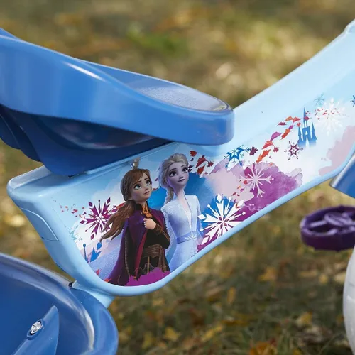 Vista 6 de Huffy Triciciclo de Disney Frozen 2 para niñas, ideal para mayores de 3 años, Anna, Elsa y Olaf, contenedores de almacenamiento para aperitivos