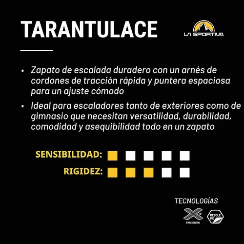 Vista 8 de La Sportiva Zapatos de escalada en roca Tarantulace para hombre