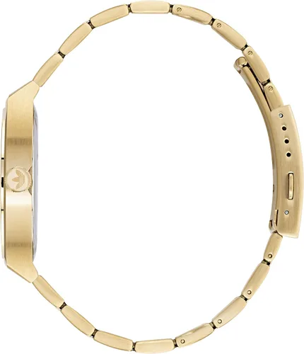 Vista 3 de adidas Reloj de pulsera de acero inoxidable en tono dorado (Modelo AOSY220262I), Oro