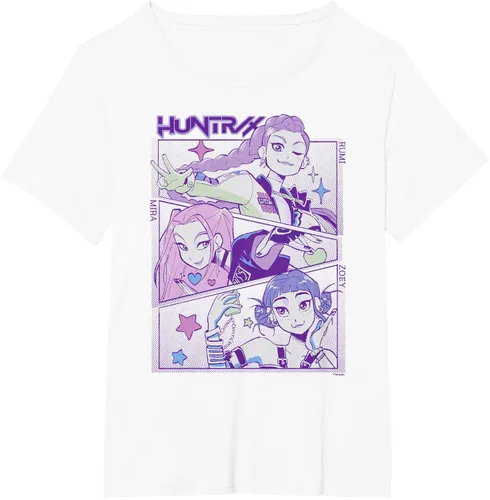 Vista 35 de KPop Demon Hunters HUNTR/X Camiseta oficialmente licenciada