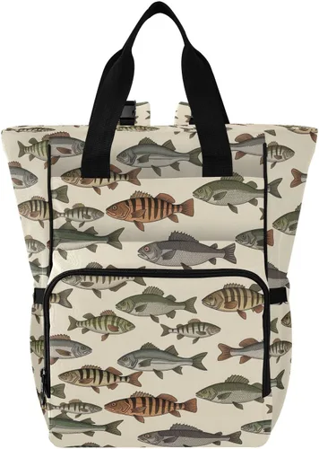 Vista 42 de Emelivor Bolsa de pañales con diseño de panal de abejas, con bolsillos aislados, bolsa organizadora de pañales para niños y niñas, unisex