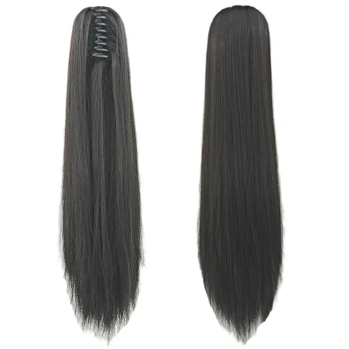 Vista 10 de Extensiones de pelo largo y liso para mujer, fibra natural, 16/613