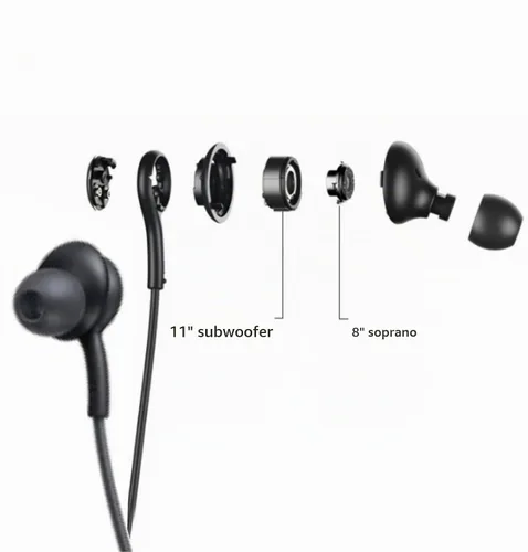 Vista 9 de 2025 - Auriculares estéreo para Samsung Galaxy Z Fold6 S24 S23 S22 S21 S20, Note 10, 10+ – Diseñado con micrófono y control remoto de volumen tipo