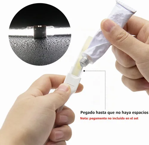 Vista 6 de PAUTIX Conectores para tira de luz LED COB impermeable IP68, kit de conectores de extensión LED, 4 conectores de combinación transparentes sin