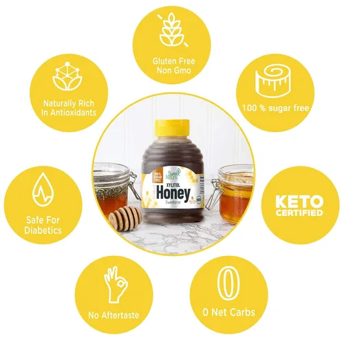 Vista 7 de Sweet Nature Abedul xilitol miel sin azúcar, apto para dieta cetogénica, 14