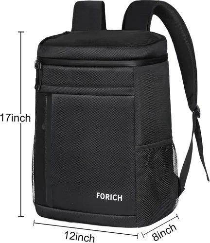 Vista 6 de FORICH - Mochila térmica suave, con aislamiento impermeable, a prueba de fugas, mochila portátil para trabajar y llevar almuerzo, para viajes, Y
