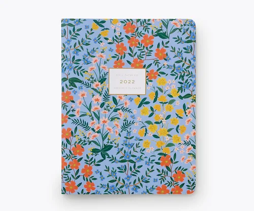 Vista 6 de RIFLE PAPER CO. Wildwood 2022 - Agenda mensual de 12 meses de tapa blanda cosida con hilo, enero a diciembre, secciones para vistas mensuales
