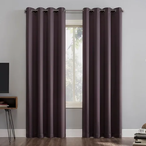 Vista 22 de Sun Zero Nordic - Juego de 2 paneles de cortinas 100 % opacas con ojales, calidad de teatro, reducción de ruido, 52 x 84 pulgadas, verde salvia