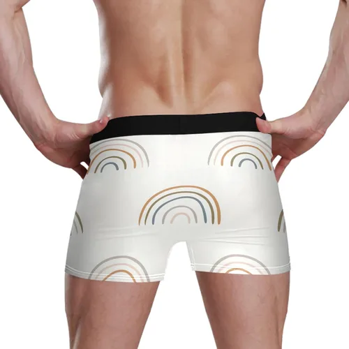 Vista 6 de CHIFIGNO Meadow Wildflower Boho Bamboo Fiber and Spandex Trunk Underwear Men, Soft and Breathable, S