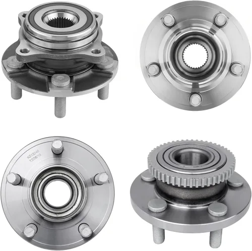 Vista 116 de Detroit Axle - Kit de suspensión delantera 4WD para Nissan Frontier Pathfinder Xterra, 2 cubos de rodamientos de ruedas, 2 brazos de control
