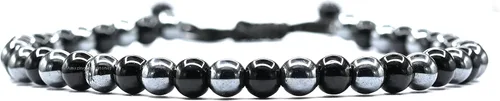 Vista 2 de Amazing Gemstone Hematite Black Obsidian Anklet - Anti Swellig Ankle Bracelet, Weight Loss Aid Ankle Bracelet for Men Women