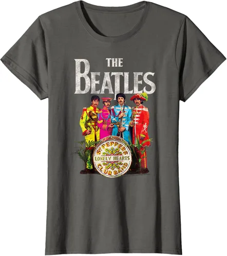 Vista 5 de The Beatles Sgt. Pepper's Lonely Hearts Camiseta de manga corta Negro